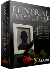 Funeral Flower Card