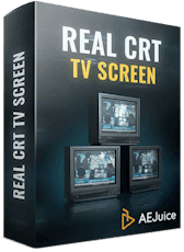 Real CRT TV Screen