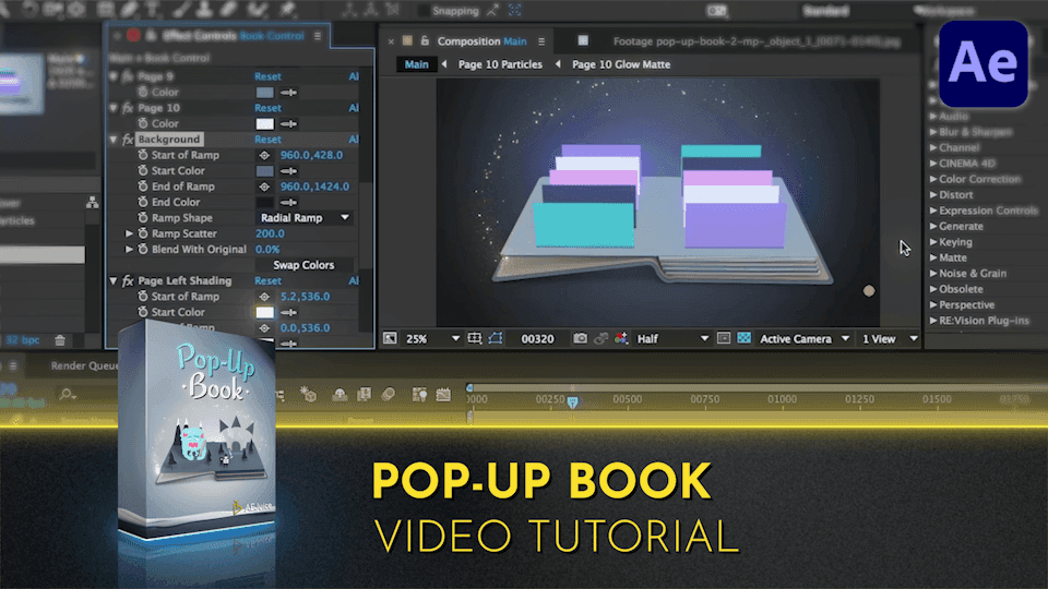 Pop-Up Book | After Effects | Video Tutorial