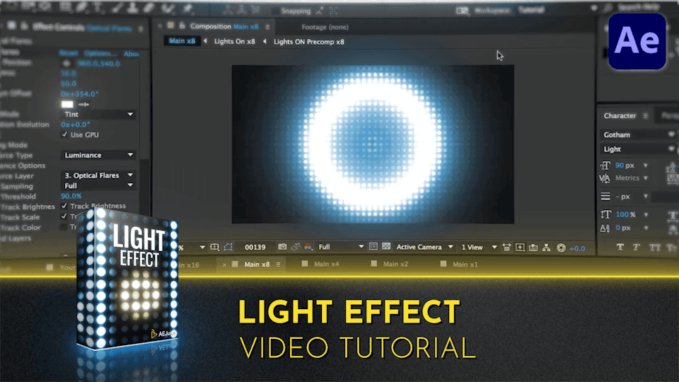 Light Effect | After Effects | Video Tutorial