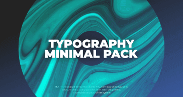 Colorful Typography example