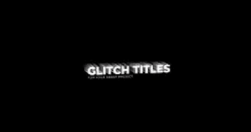 Modern Glitch Titles example