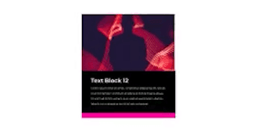 Modern Text Blocks example