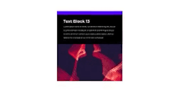 Modern Text Blocks example