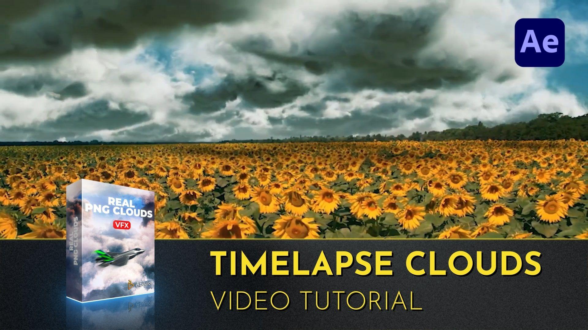 Real PNG Clouds | Timelapse Clouds Tutorial | After Effects