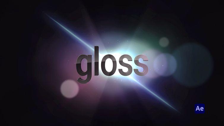 Gloss Title And Logo Reveal