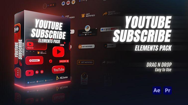 Youtube Subscribe Elements Pack