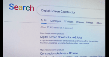 Digital Screen Constructor example