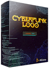 Cyberpunk Glitch Logo Animation