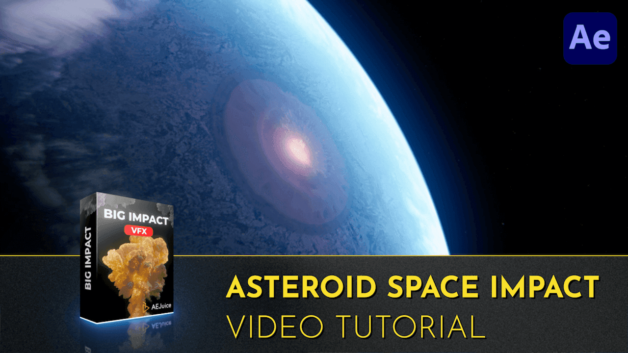 Asteroid Space Impact | Video Tutorial | After Effects | Big Impact