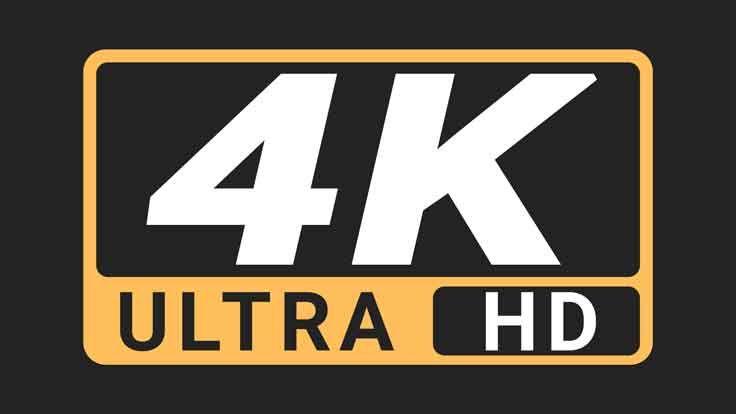 Supported up to 4K